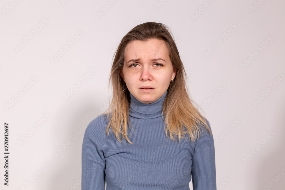 Obraz premium People, violence and abuse concept - Woman victim suffering from abuse, harassment
