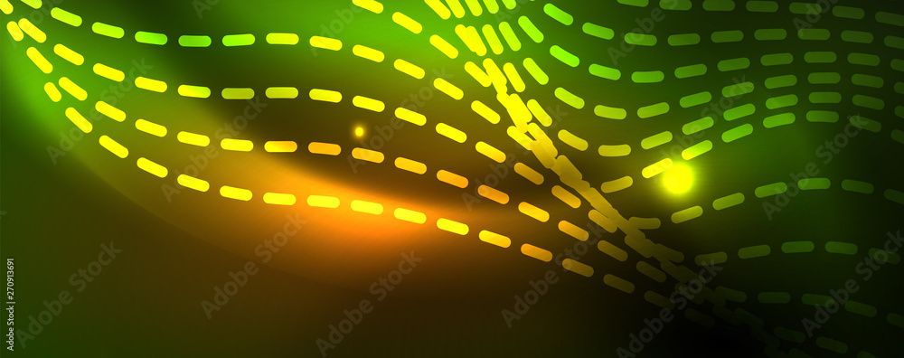 Shiny neon vector wave line abstract background, motion concept Shiny neon vector wave line abstract background, motion concept
