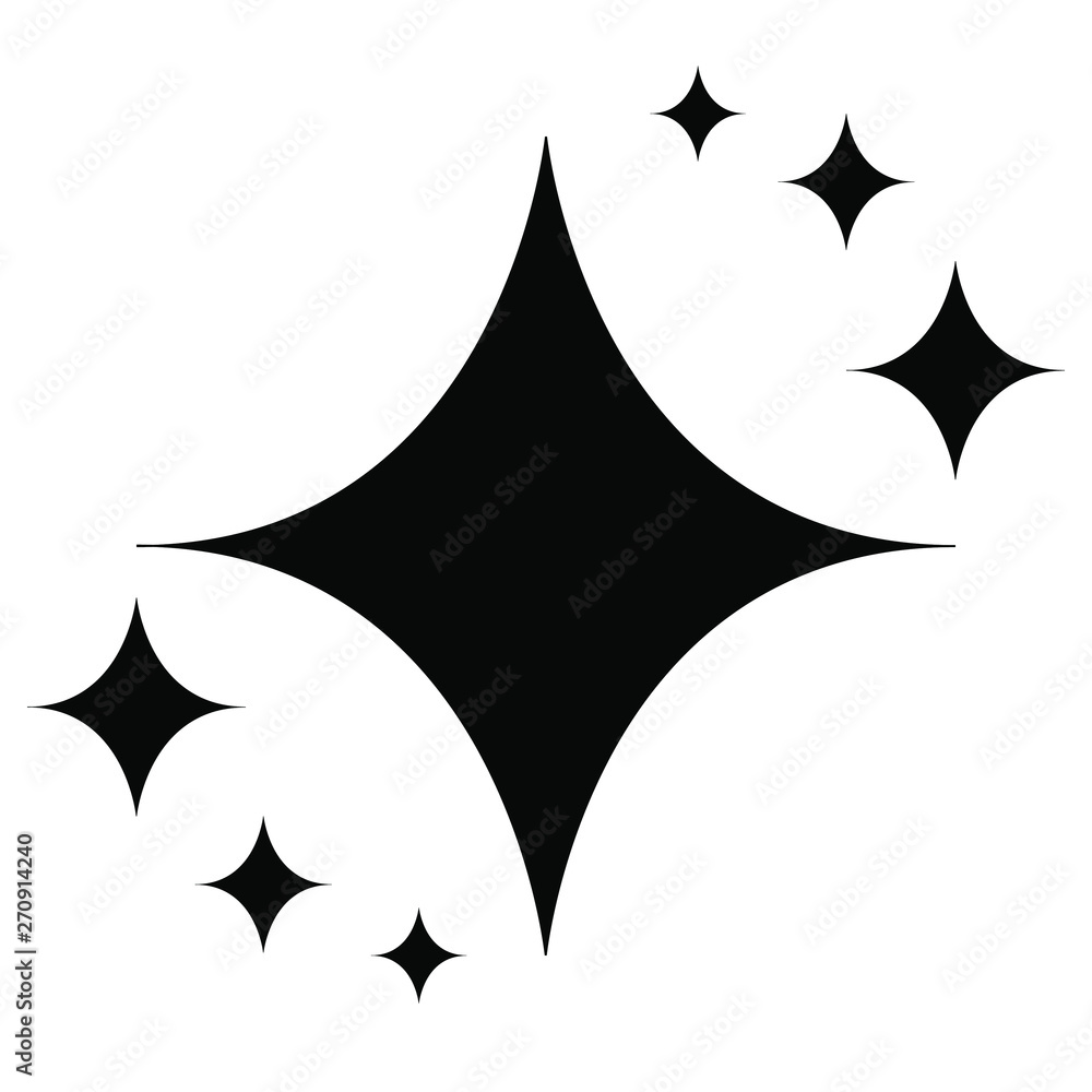 Fototapeta premium Shine icon, Clean star icon