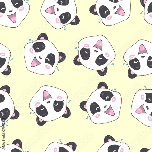 Cartoon Seamless Panda Pattern © Vladimir