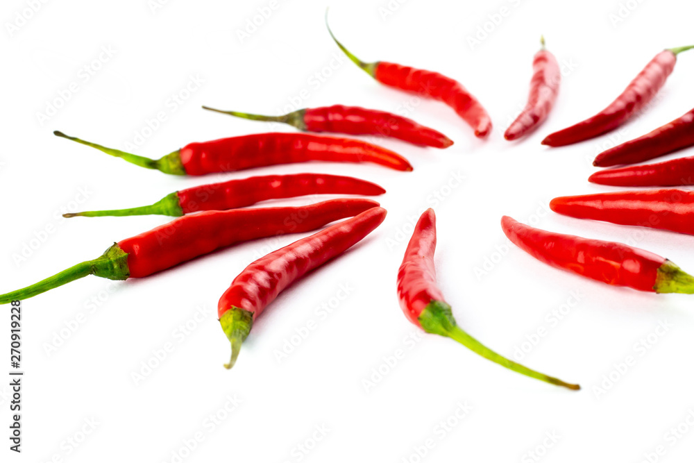 pattern vegetable red hot chili pepper ornament circle background base on white base pattern vegetable red hot chili pepper ornament circle background base on white base