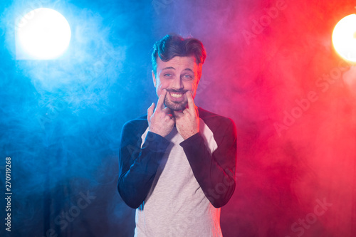 Photography People, foolishness and positive emotions concept