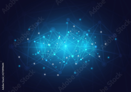 network connection abstract background