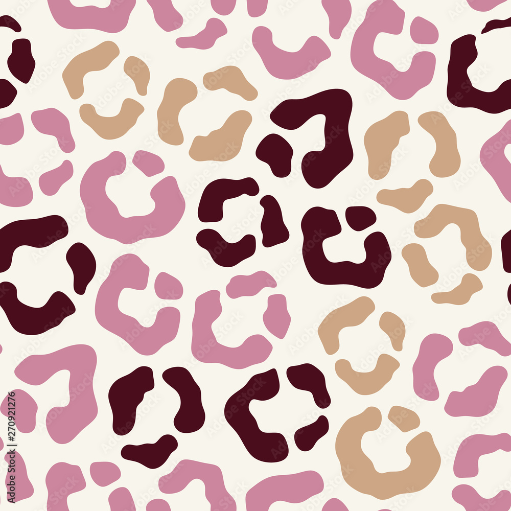 Fototapeta premium Seamless pattern of fashionable leopeard, cheetah spots.