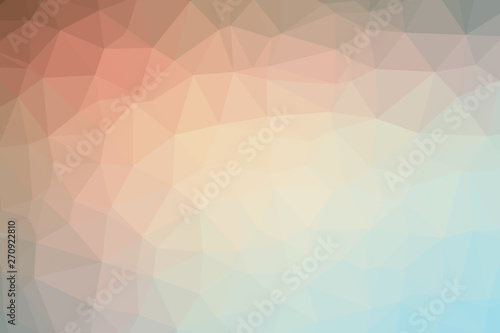 Gradient background with mosaic shape of triangular and square cells of various colors ideal for modern technology backgrounds.
