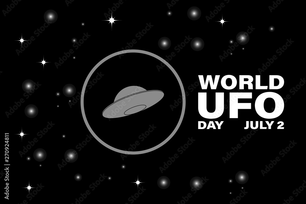 World UFO Day. Шllustration. Stock Illustration Adobe Stock