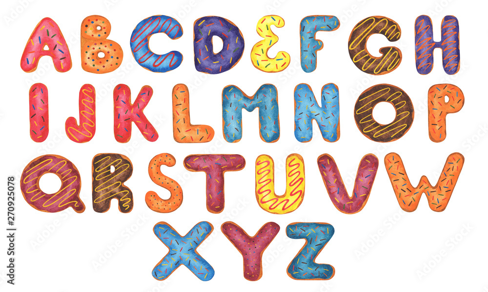 colorful donut alphabet colorful donut alphabet