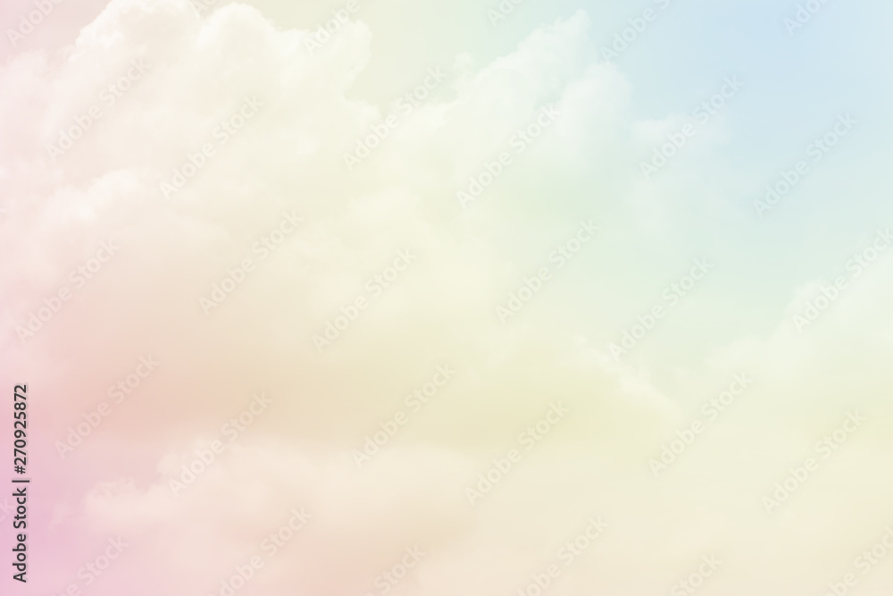 cloud background with a pastel colour