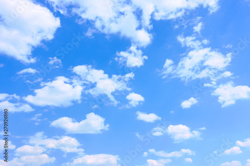 Beautyful blue sky with white clouds