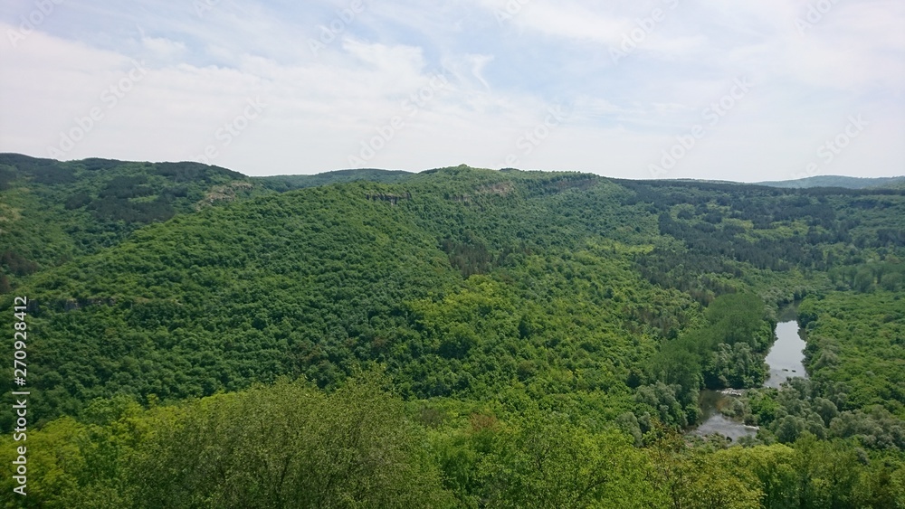 landscape with mountains and trees landscape with mountains and trees