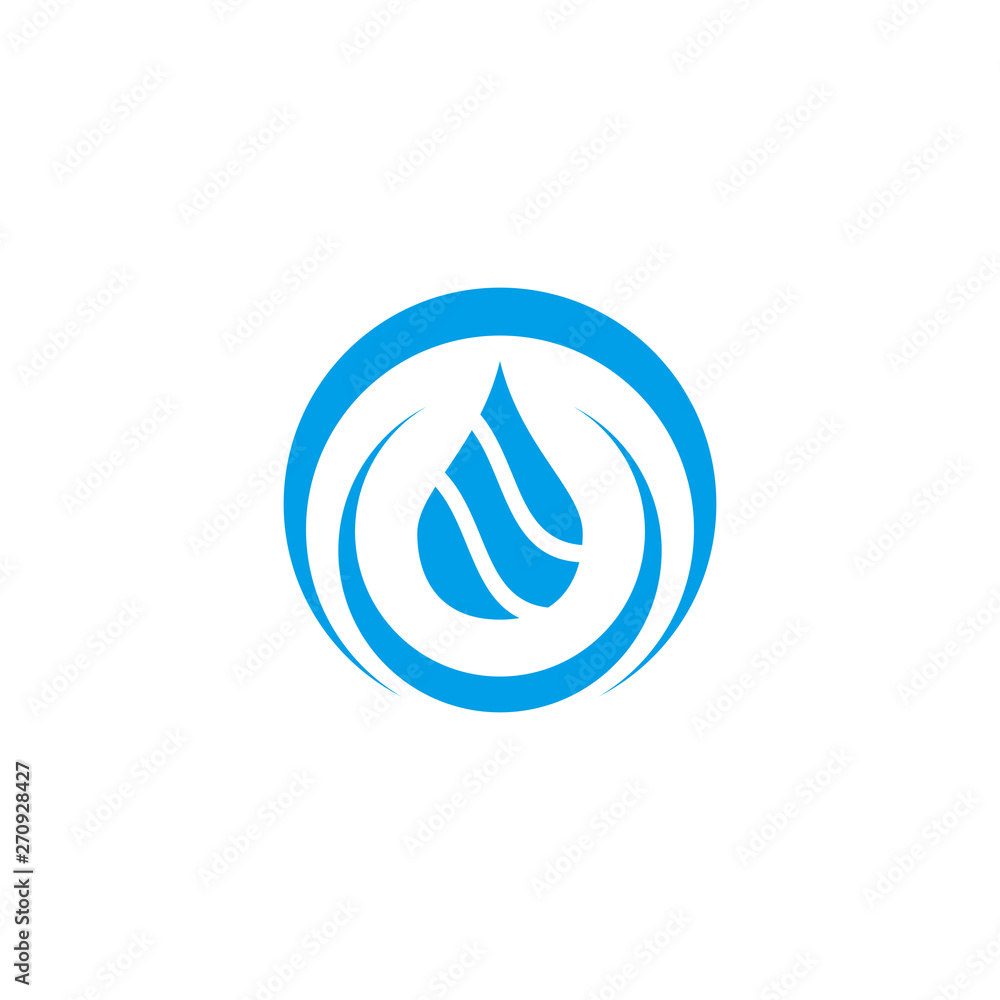 Obraz premium Water drop logo icon vector template