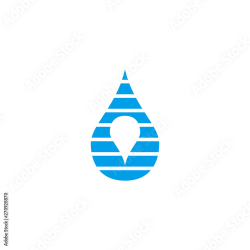 Water drop logo icon vector template