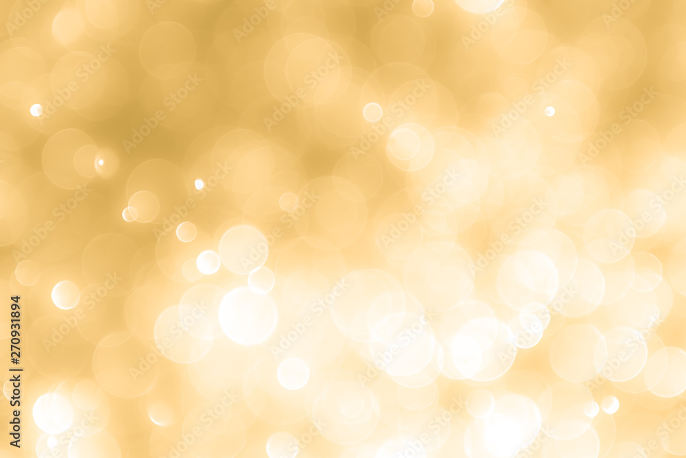 Abstract gold background with bokeh, bokeh background, sparkle bokeh background