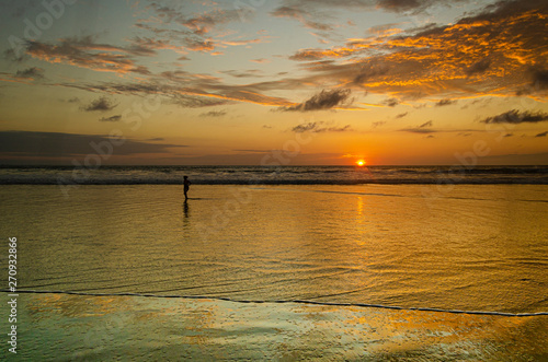 late afternoon at the beach. Montanita Ecuador photo