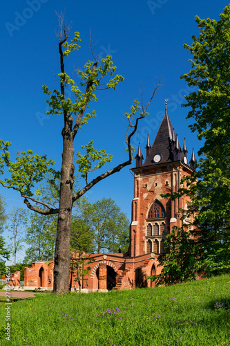 Pavilion Chapelle in Alexander Park in Tsarskoye Selo, St. Petersburg