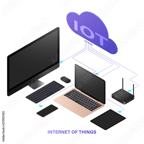 Internet of things technology concept. photo