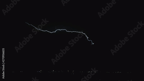 Naklejka lightning in sky