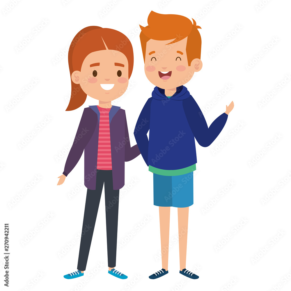 cute little kids couple characters cute little kids couple characters