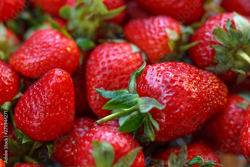 Strawberries background. Strawberry. Food background