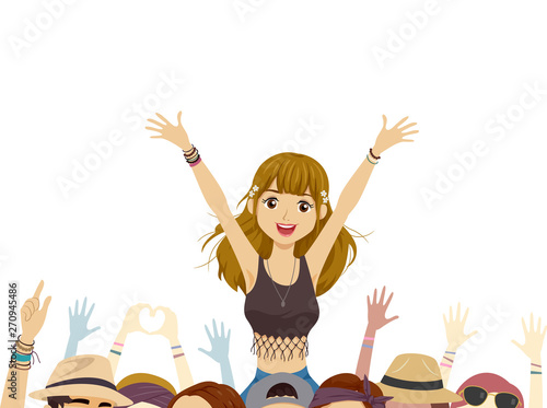 Teen Girl Music Festival Ca...