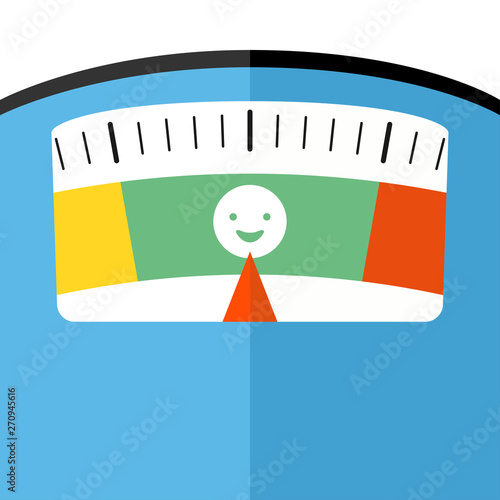 bathroom floor weight scale close look flat