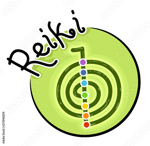 Reiki Symbol Icon Illustration