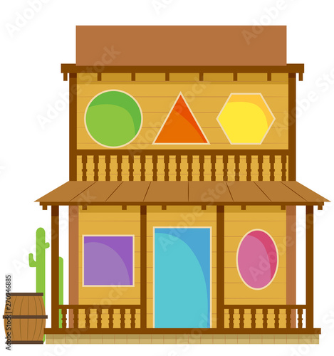Old West Building Shape Ill...