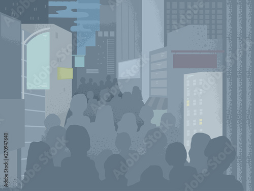 Eco Crisis Urbanist Illustration
