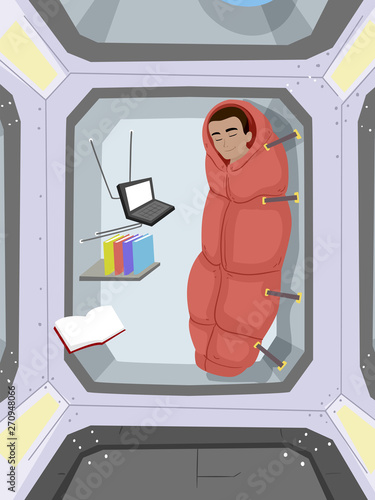 Teen Boy Space Station Slee...