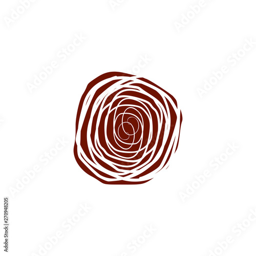Aboriginal art icon logo design vector template