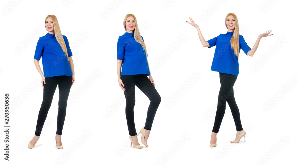 Beautiful pregnant woman isolated on white Beautiful pregnant woman isolated on white
