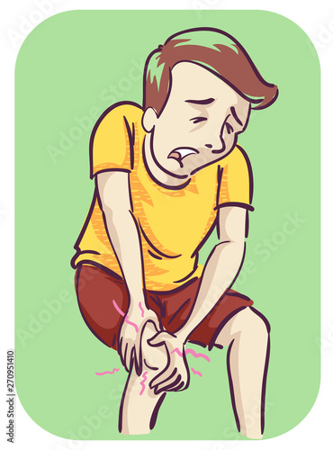 Man Stiffness Illustration
