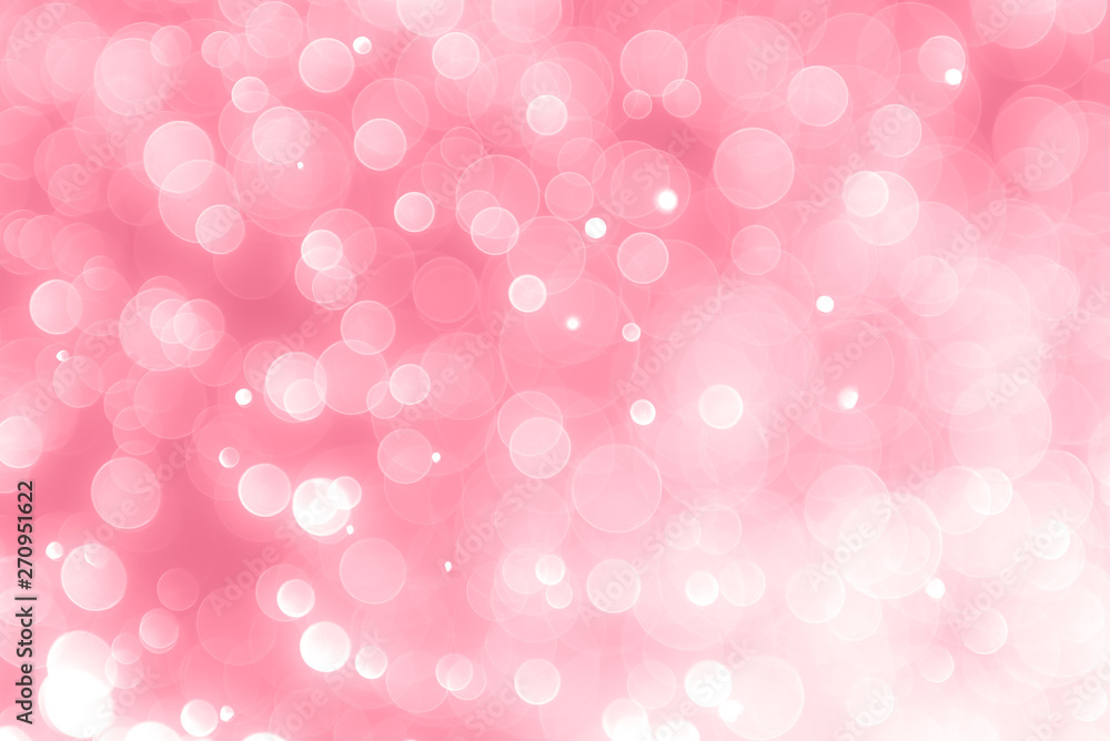 abstract soft pink background with light glow bokeh effect