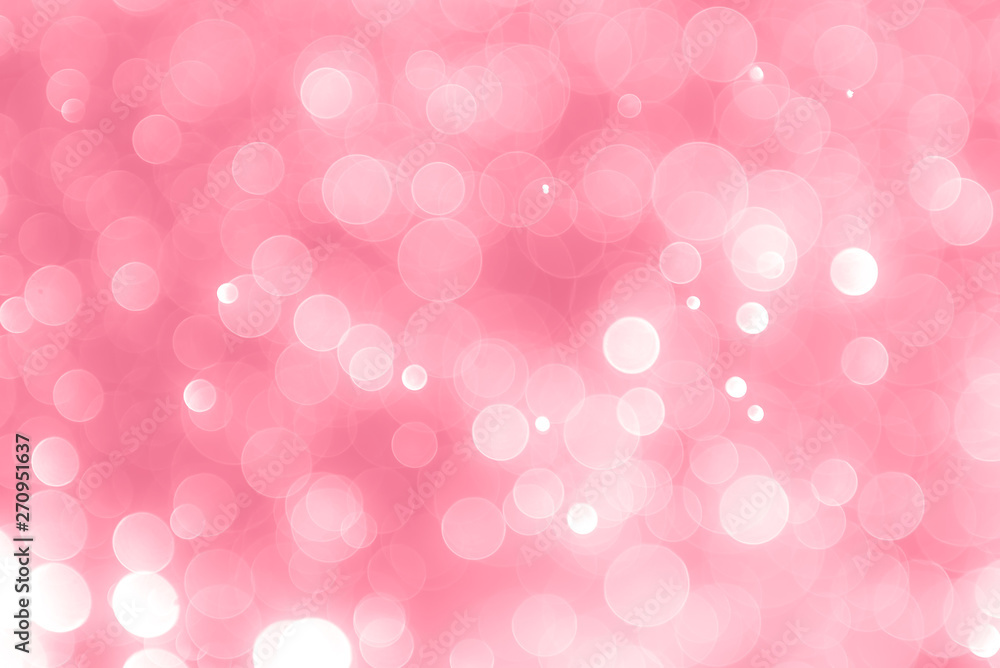 abstract soft pink background with light glow bokeh effect Stock Photo