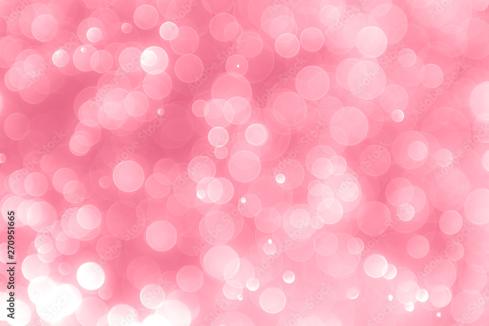 abstract soft pink background with light glow bokeh effect