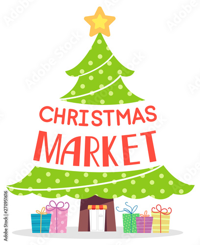 Christmas Tree Market Text ...