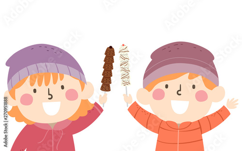 Kids Chocolates On Stick Il...