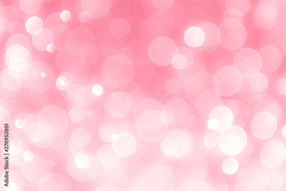 Abstract pink background with bokeh, bokeh background, sparkle bokeh background