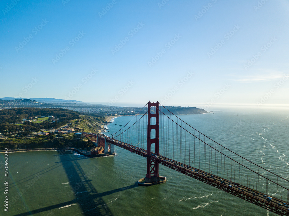 Fototapeta premium Golden Gate Sunny Day