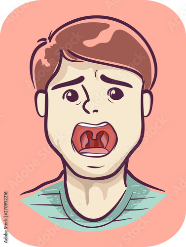 Boy Symptom Sore Throat Ill...