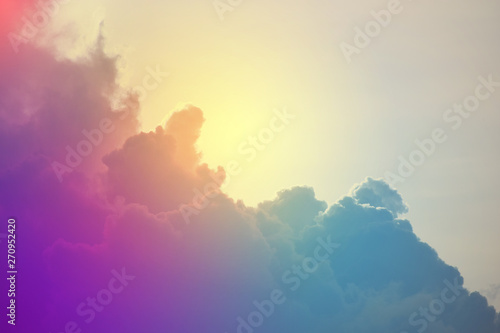 Clouds and sky in the daytime with a pastel background © Sithawit