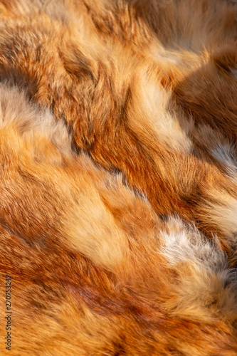 natural ginger material animal fur