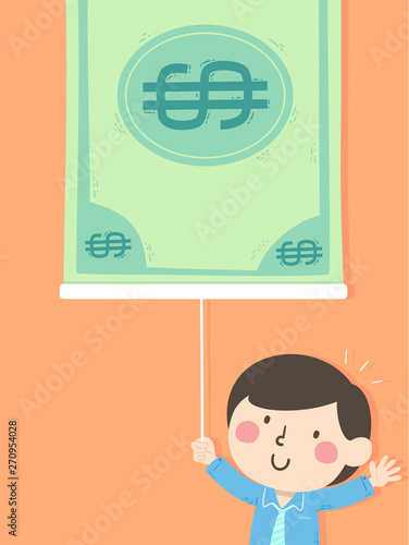 Kid Boy Pull Money Presenta...