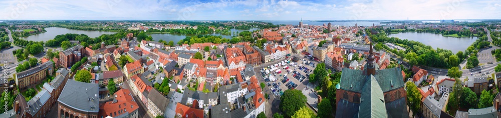 Panorama Stralsund view from above - 360