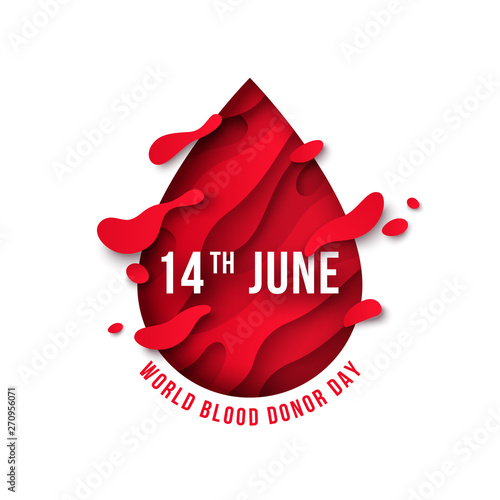 World donor day blood drop
