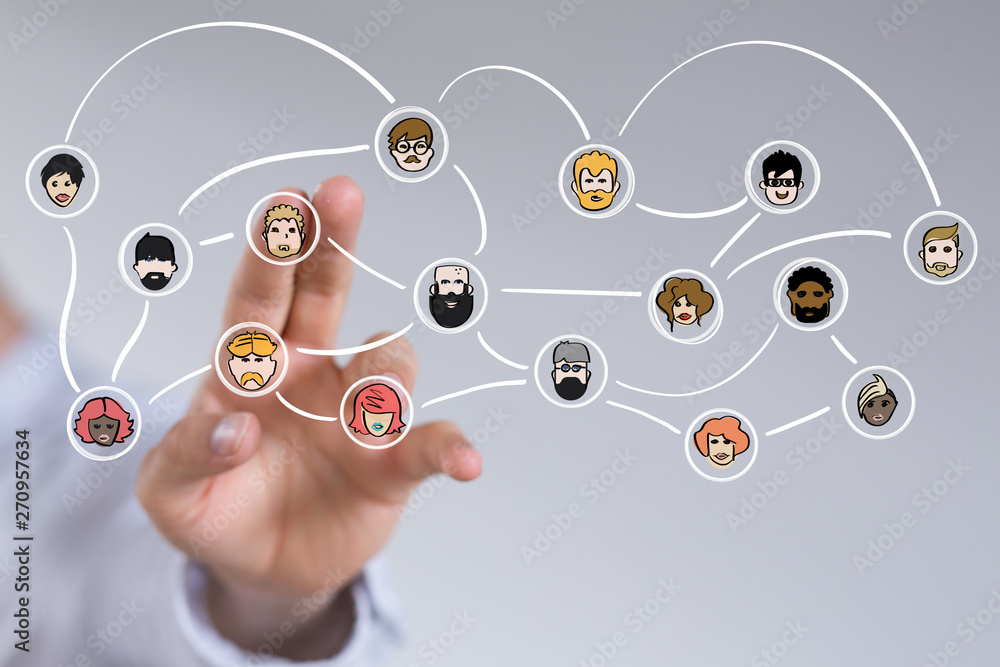 global networking 3d human select concept global networking 3d human select concept