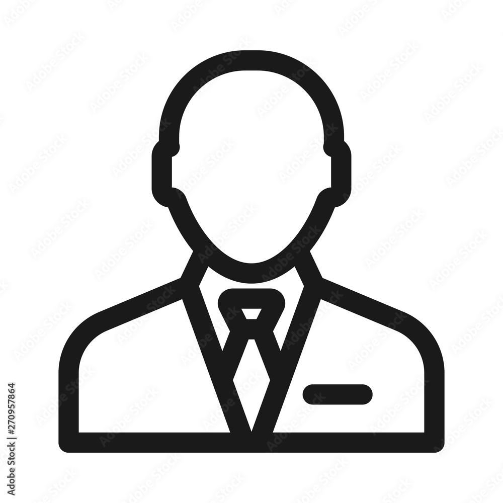 man with tie - minimal line web icon. simple vector illustration. concept for infographic, website or app. man with tie - minimal line web icon. simple vector illustration. concept for infographic, website or app.
