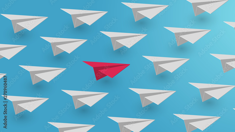 Cartoon paper air plane in sky. Creative minimalistic concept in paper cut 3d style. Colorful modern vector illustration. Cartoon paper air plane in sky. Creative minimalistic concept in paper cut 3d style. Colorful modern vector illustration.
