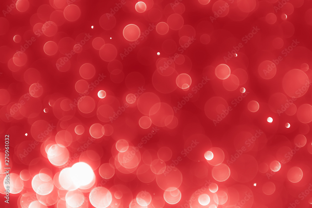 Abstract red background with bokeh, bokeh background, sparkle bokeh background