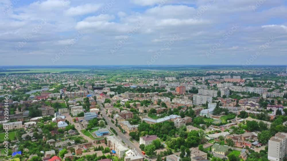 Aerial View City Berdichev, Ukraine